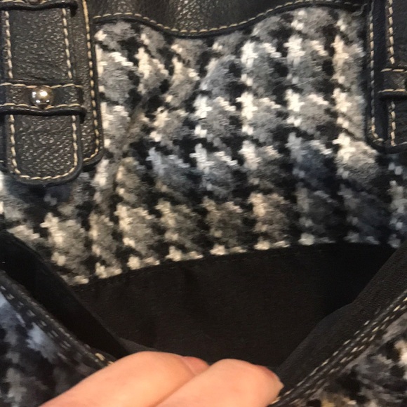 Rosette tweed shoulder bag - Picture 2 of 8